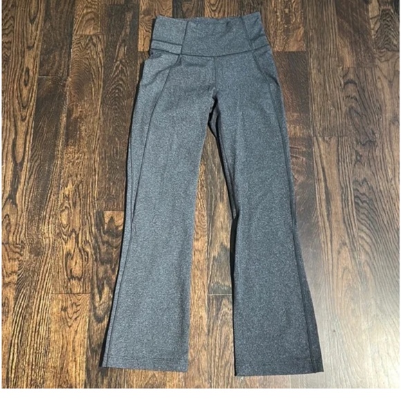 lululemon athletica Pants - Lululemon groove flared leggings size 4 color gray